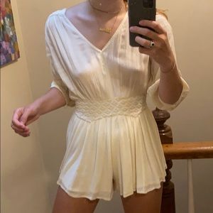 White/ cream romper